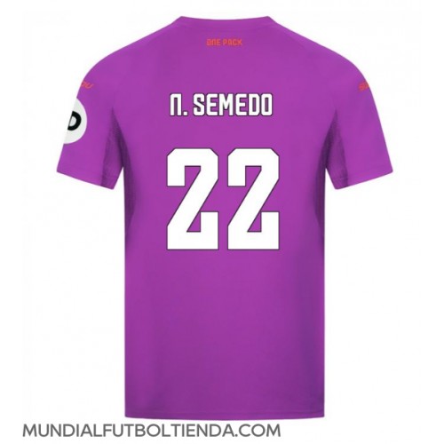 Camiseta Wolves Nelson Semedo #22 Tercera Equipación Replica 2024-25 mangas cortas